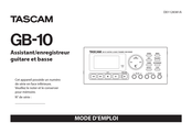 Tascam GB-10 Mode D'emploi