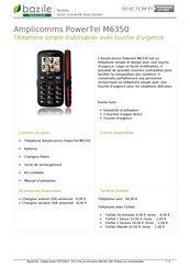 Amplicomms PowerTel M6350 Manuel D'utilisation