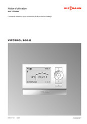 Viessmann VITOTROL 200-E Notice D'utilisation