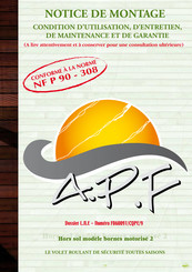 APF VFE Notice De Montage