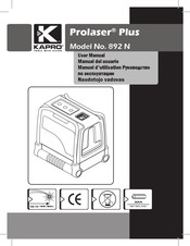 Kapro Prolaser Plus 892 N Manuel D'utilisation