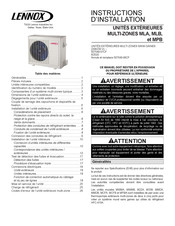 Lennox MPB030S4M- P Série Instructions D'installation