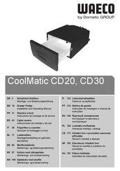 Dometic COOLMATIC CD20 Instructions De Montage Et De Service