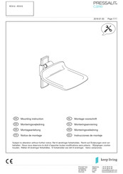 Pressalit Care R7414 Notice De Montage