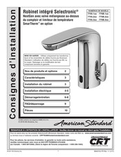 American Standard NextGen Selectronic 7755.2 Série Consignes D'installation