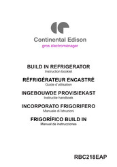 CONTINENTAL EDISON RBC218EAP Guide D'utilisation