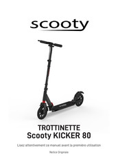 Scooty KICKER 80 Notice Originale