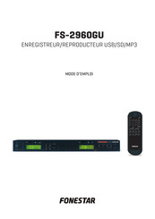 FONESTAR FS-2960GU Mode D'emploi