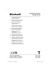 EINHELL TE-CD 18 Li E-Solo Mode D'emploi D'origine
