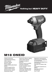 Milwaukee M18 ONEID-502X Notice Originale