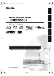 Toshiba BDX2000KE Mode D'emploi
