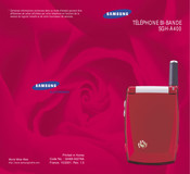 Samsung SGH-A400 Mode D'emploi