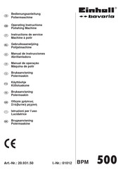 EINHELL Bavaria 20.931.50 Instructions De Service