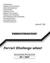 Thrustmaster Ferrari Challenge wheel Manuel De L'utilisateur