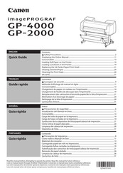 Canon imagePROGRA GP-4000 Guide Rapide