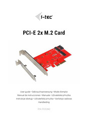 i-tec PCI-E 2x M.2 Mode D'emploi