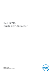 Dell S2715H Guide De L'utilisateur