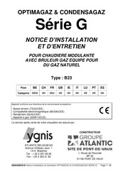 Groupe Atlantic G174 Notice D'installation Et D'entretien