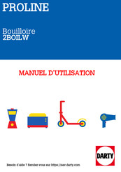 Proline 2BOILW Manuel D'utilisation