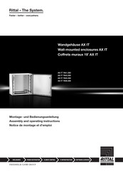 Rittal AX IT 7645.350 Notice De Montage Et D'emploi