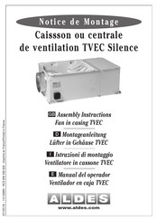 aldes TVEC Silence Notice De Montage