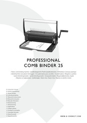 Q-Connect PROFESSIONAL COMB BINDER 25 Mode D'emploi