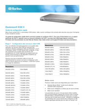 Raritan Dominion KSX II Guide De Configuration Rapide