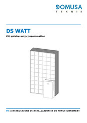 DOMUSA TEKNIK DS WATT 2.0 Instructions D'installation Et De Fonctionnement