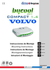 dirna Bergstrom bycool green line COMPACT 1.4 VOLVO Instructions De Montage