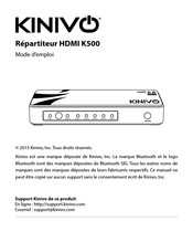 Kinivo K500 Mode D'emploi
