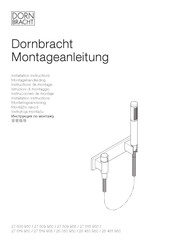 Dornbracht IMO 20713670-000010 Instructions De Montage