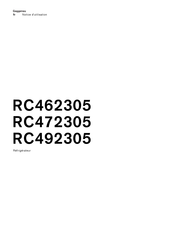 Gaggenau RC472305 Notice D'utilisation