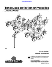 Land Pride AFM4216 Manuel D'utilisateur