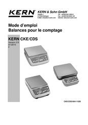 KERN CDS Série Mode D'emploi