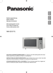 Panasonic GENIUS NN-CD87KSUPG Mode D'emploi