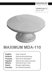 Maximum MDA-110 Manuel D'utilisation