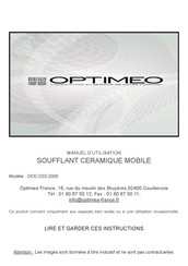 OPTIMEO OCE-C03-2000 Manuel D'utilisation