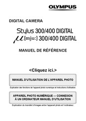 Olympus Mju 400 Digital Manuel De Référence