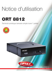 Optex ORT 8812 Notice D'utilisation