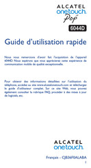 Alcatel Onetouch Pop UP 6044D Guide D'utilisation Rapide