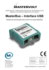 Mastervolt 77030100 Manuel D'utilisation