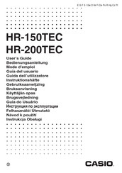 Casio HR-150TEC Mode D'emploi