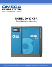 Omega Power System NOBEL 30 CSA Manuel D'utilisation Et D'entretien