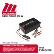 Motomaster 011-1870-6 Guide D'utilisation