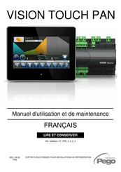 Pego VISION TOUCH PAN Manuel D'utilisation Et De Maintenance