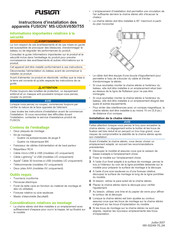 Fusion MS-UD/AV650 Instructions D'installation