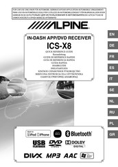 Alpine ICS-X8 Guide De Référence Rapide