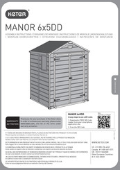 Keter Manor 6x5DD Consignes De Montage