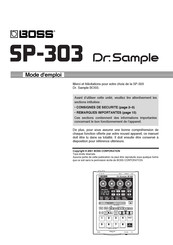 Boss Dr.Sample SP-303 Mode D'emploi