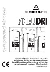 Domnick Hunter PNEUDRI DX112 Manuel D'installation, De Mise En Service Et D'entretien